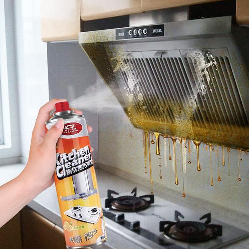 厨房重油污清洁剂 强力泡沫去污除油剂 全能清洗油烟机灶台清洗剂